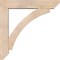 Ekena Millwork Thorton Slat Smooth Bracket w/ Offset Brace, Douglas Fir, 7 1/2"W x 40"D x 40"H BKT0806X40X40THR06SDF - alternate 2